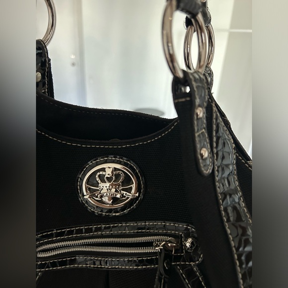 Black and silver detailing medium bag - Picture 2 of 7